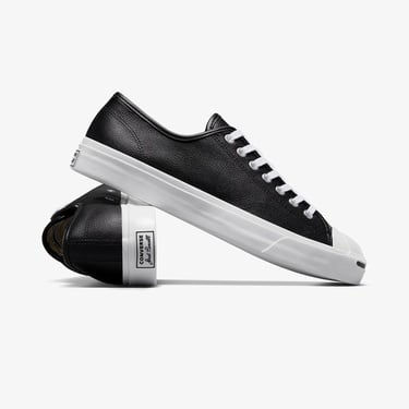  Converse Jack Purcell Unisex Siyah Deri Sneaker