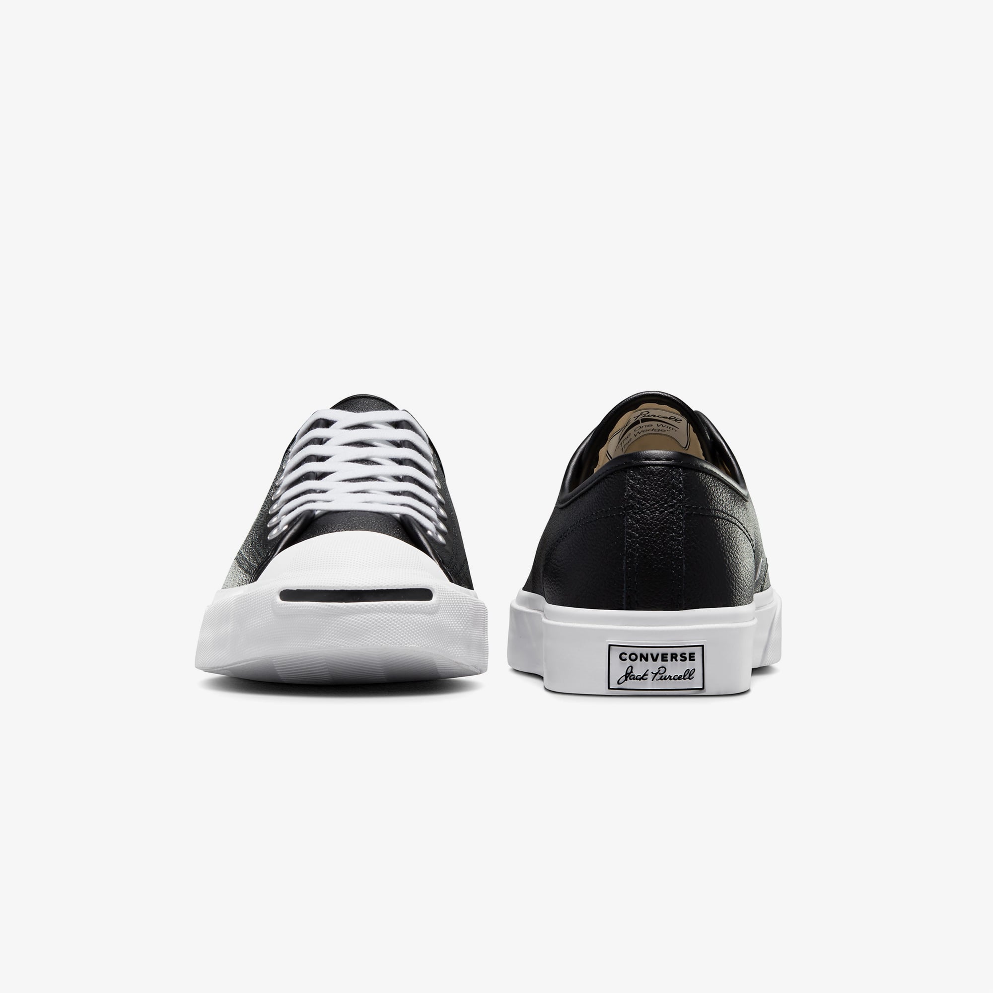 Converse Jack Purcell Unisex Siyah Deri Sneaker - Görsel 4