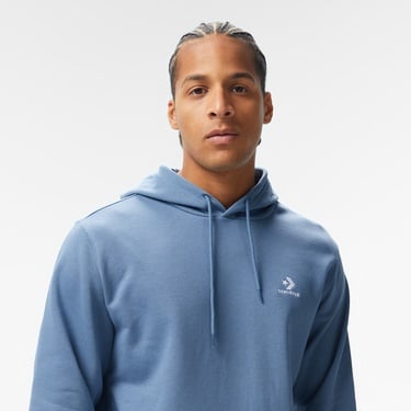  Converse Go-To Unisex Kapüşonlu Mavi Hoodie
