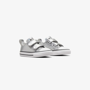  Converse Chuck Taylor All Star 2V Metallic Çocuk Gri Sneaker