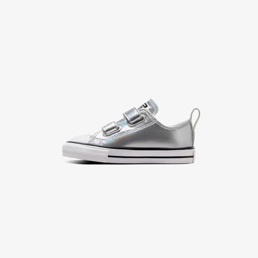  Converse Chuck Taylor All Star 2V Metallic Çocuk Gri Sneaker