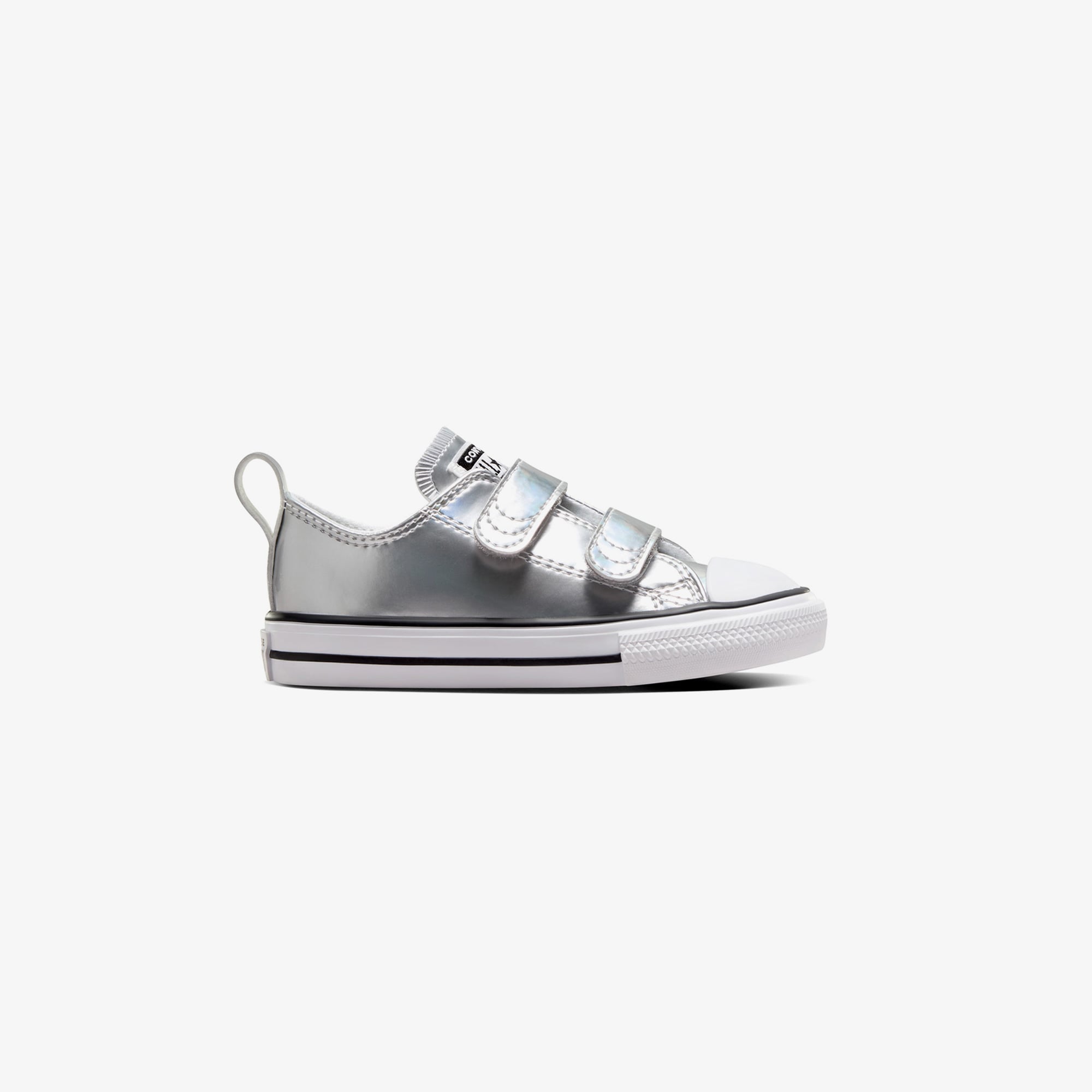 Converse Chuck Taylor All Star 2V Metallic Çocuk Gri Sneaker - Görsel 2