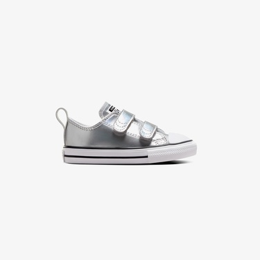  Converse Chuck Taylor All Star 2V Metallic Çocuk Gri Sneaker