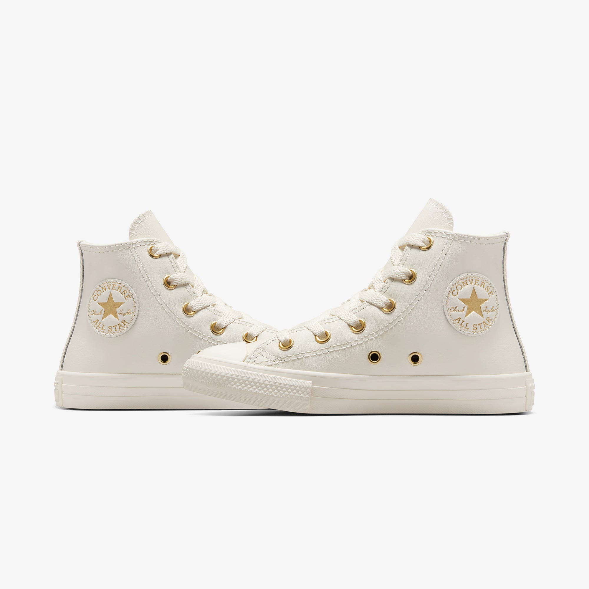 Converse Converse Chuck Taylor All Star Taylored Lux Çocuk Krem 77 Deri Sneaker | FashFed Krem - 7. görsel