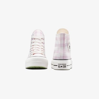  Converse Chuck Taylor All Star Lift Kadın Beyaz Desenli Platform Sneaker