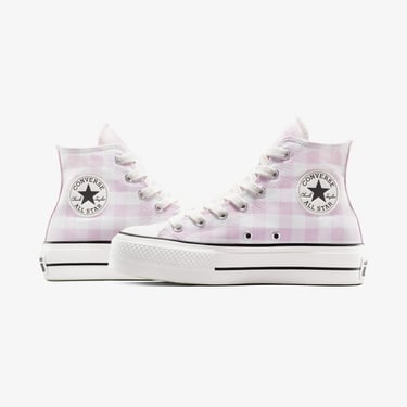  Converse Chuck Taylor All Star Lift Kadın Beyaz Desenli Platform Sneaker