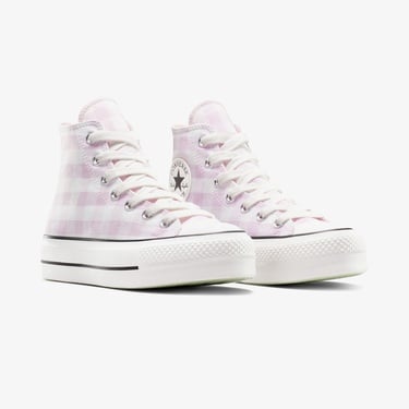  Converse Chuck Taylor All Star Lift Kadın Beyaz Desenli Platform Sneaker