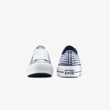 Converse Chuck Taylor All Star Lift Kadın Mavi Desenli Platform Sneaker