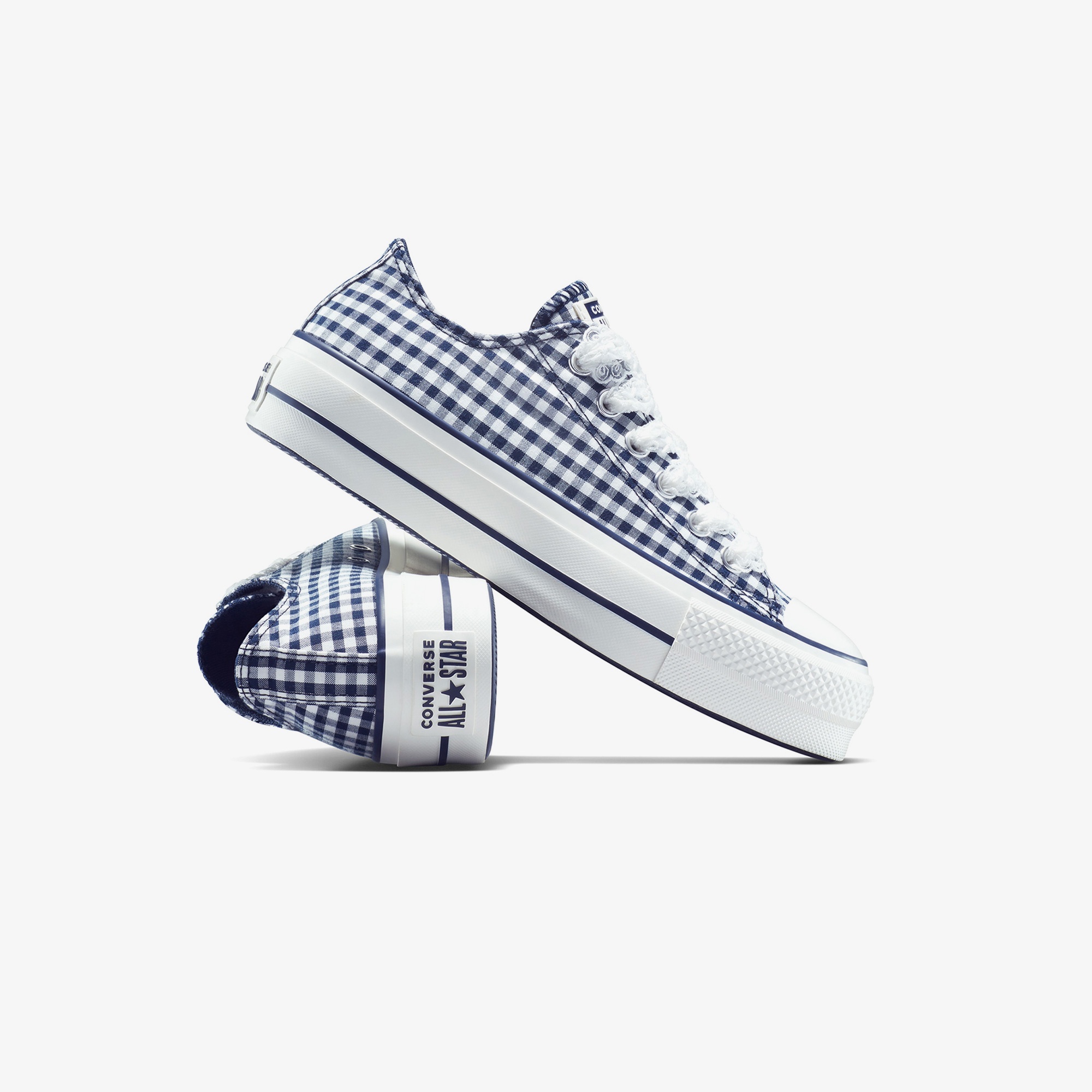 Converse Chuck Taylor All Star Lift Kadın Mavi Desenli Platform Sneaker