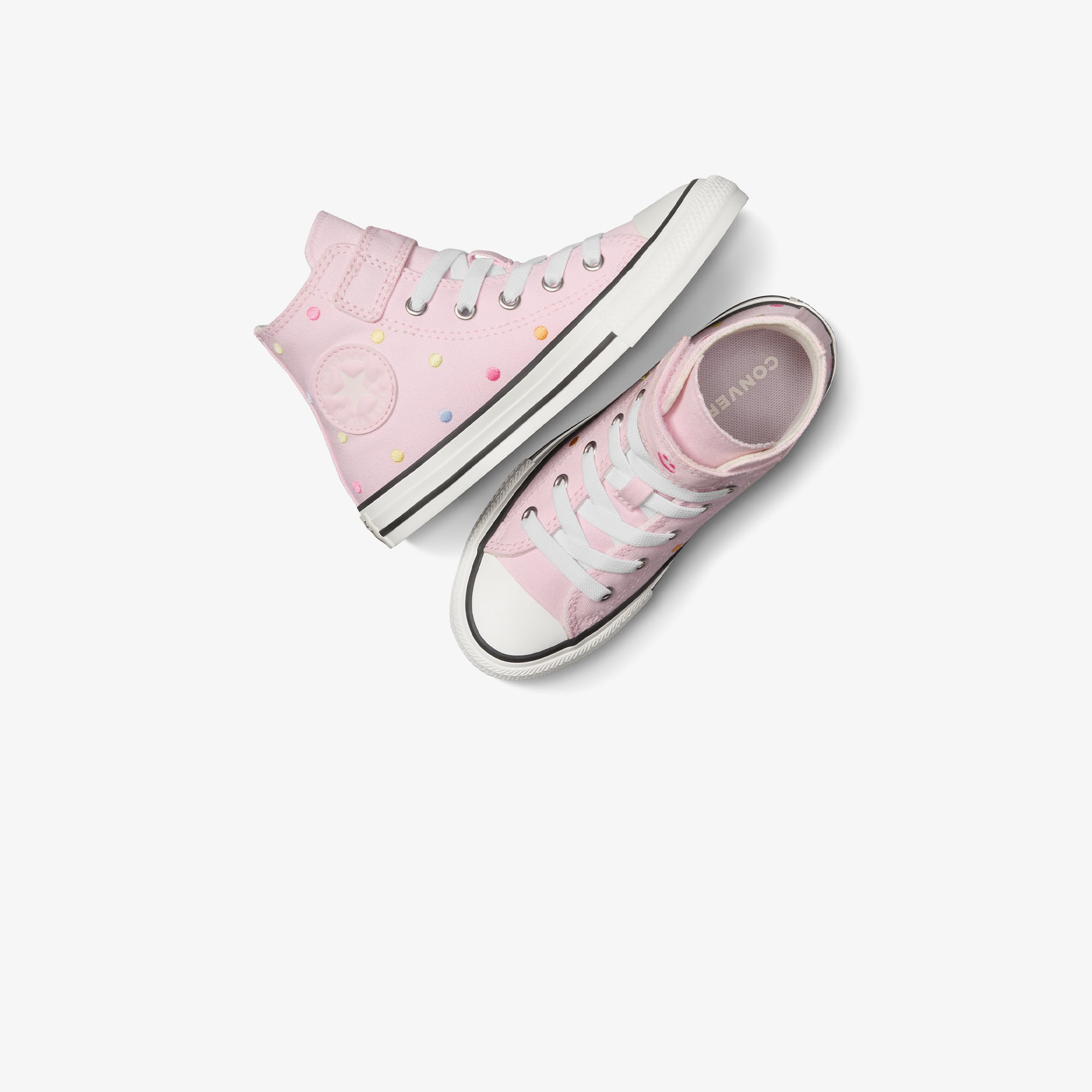 Converse Chuck Taylor All Star 1V Polka Dots Çocuk Pembe Sneaker - Görsel 6
