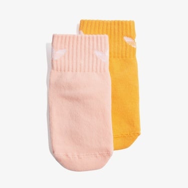  adidas AntiSlip Çocuk Turuncu/Pembe 2'li Çorap