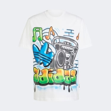  adidas Q12 Ts Street Erkek Beyaz T-Shirt
