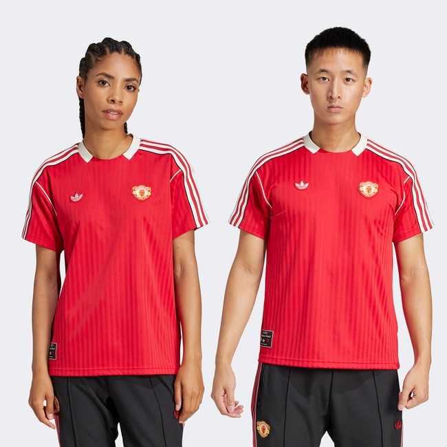  adidas Manchester United Terrace Icons Retro Unisex Kırmızı T-Shirt