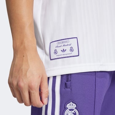  adidas Real Madrid Terrace Icons Unisex Beyaz Futbol Forması