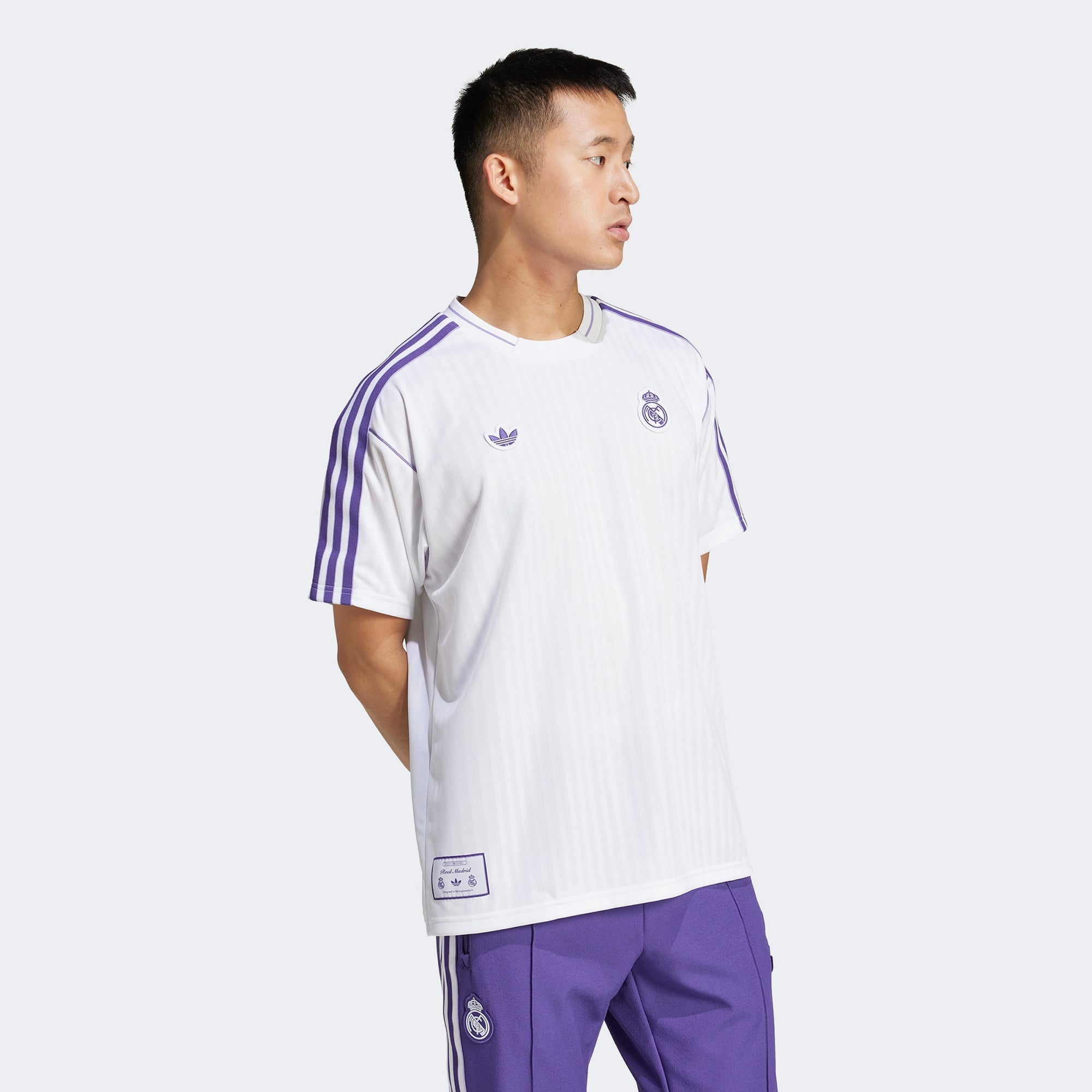 adidas Real Madrid Terrace Icons Unisex Beyaz Futbol Forması
