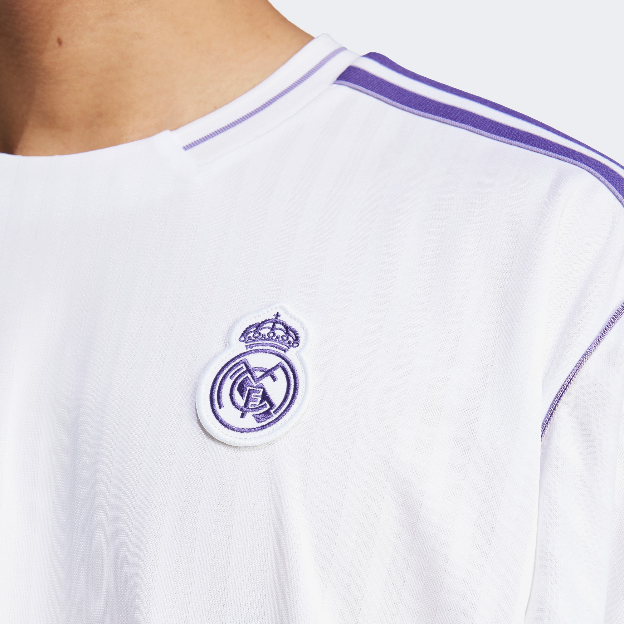 adidas Real Madrid Terrace Icons Unisex Beyaz Futbol Forması