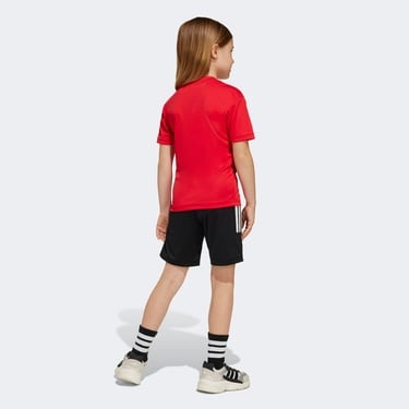  adidas X Marvel Ironman Çocuk Kırmızı/Siyah Şort Takımı