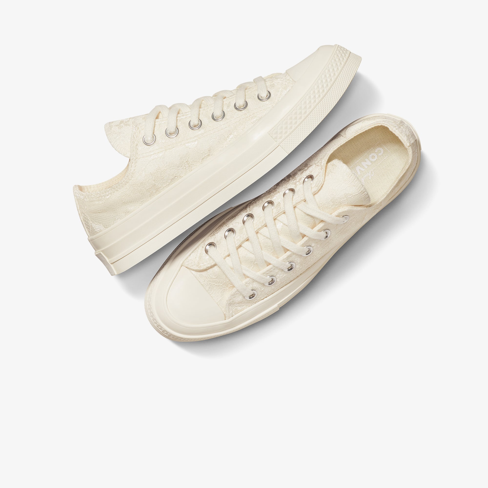 Converse Converse Chuck 70 Kadın Krem Dantelli Sneaker | FashFed Krem - 6. görsel