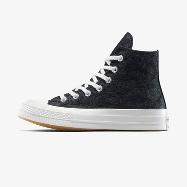 Converse Chuck 70 Kadın Dantelli Siyah Sneaker