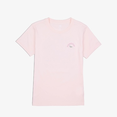  Converse Çiçek Baskılı Kadın Pembe T-Shirt