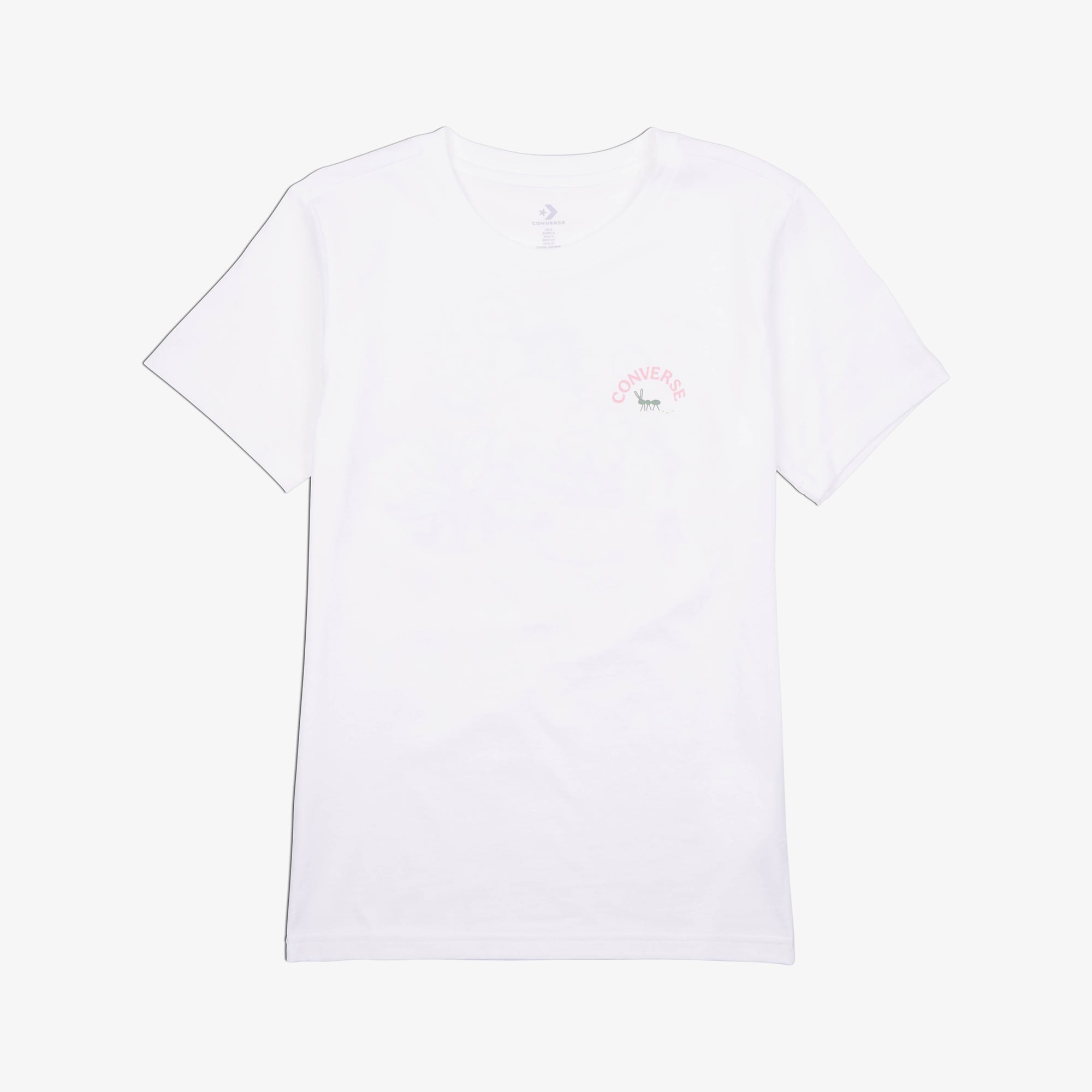  Converse Çiçek Baskılı Kadın Beyaz T-Shirt