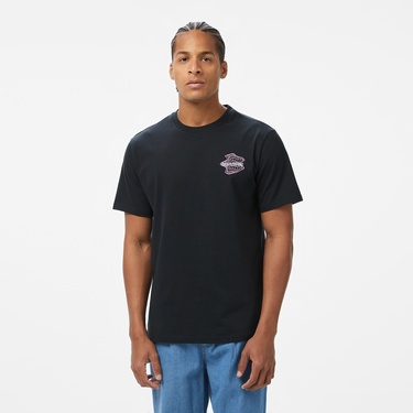  Converse Erkek Loose Fit Grafik Baskılı Siyah T-Shirt