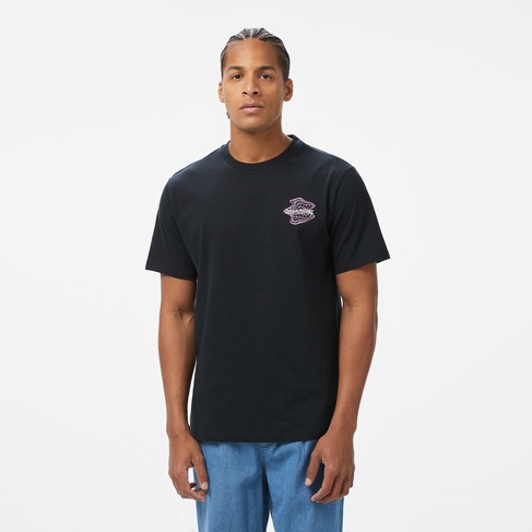  Converse Erkek Loose Fit Grafik Baskılı Siyah T-Shirt