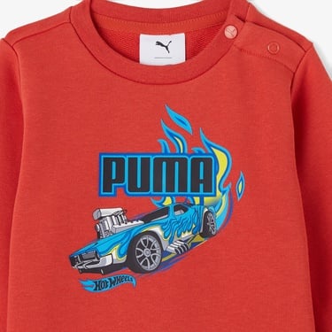  Puma X Hot Wheels Çocuk Kırmızı Eşofman Takımı