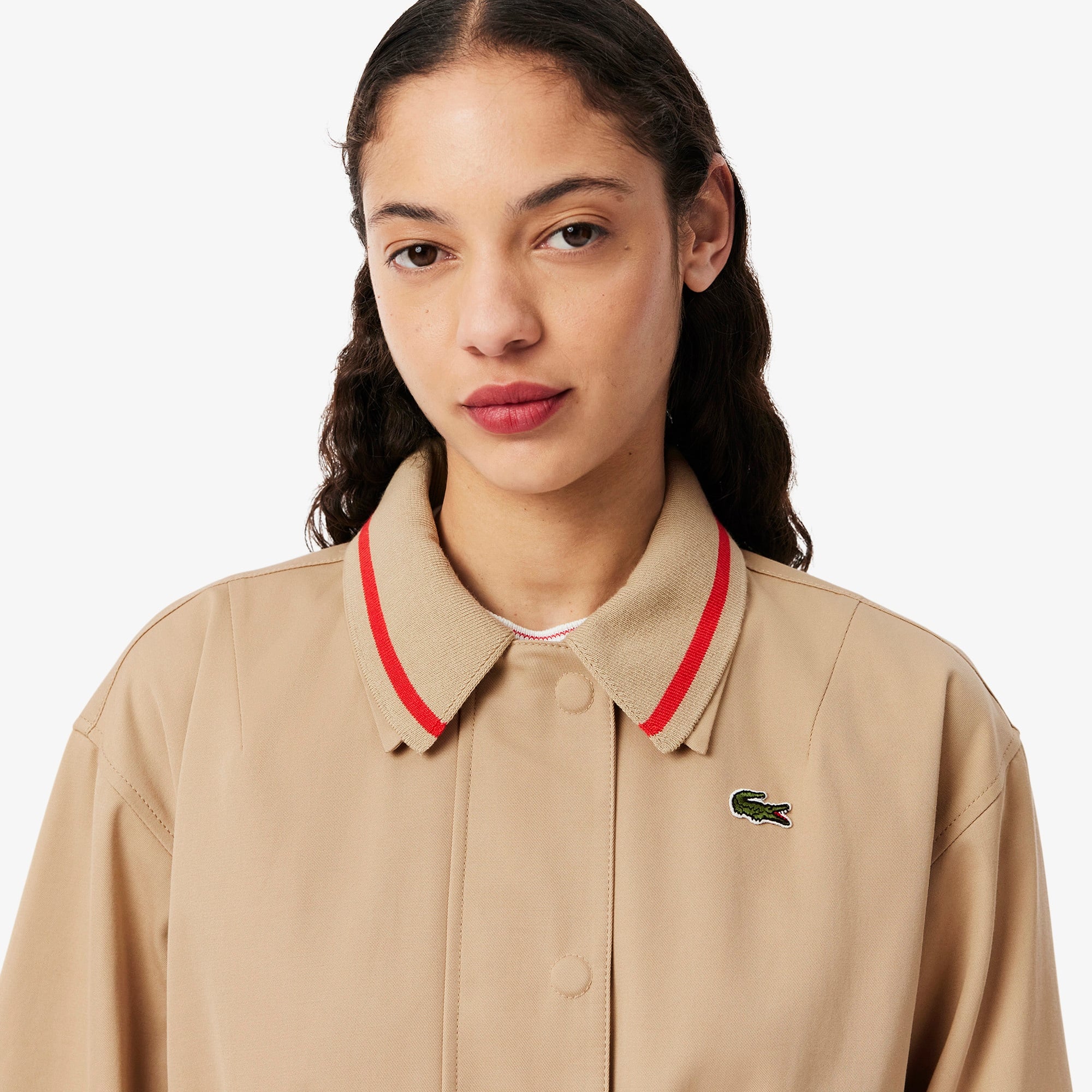 Kadın Relaxed Fit Bej Trençkot