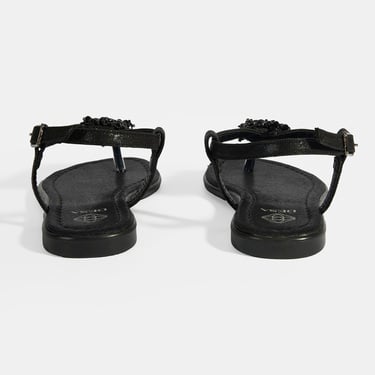  Kadın Siyah Parmak Arası Sandalet