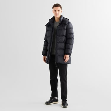  GANT Erkek Siyah Kapüşonlu Mont