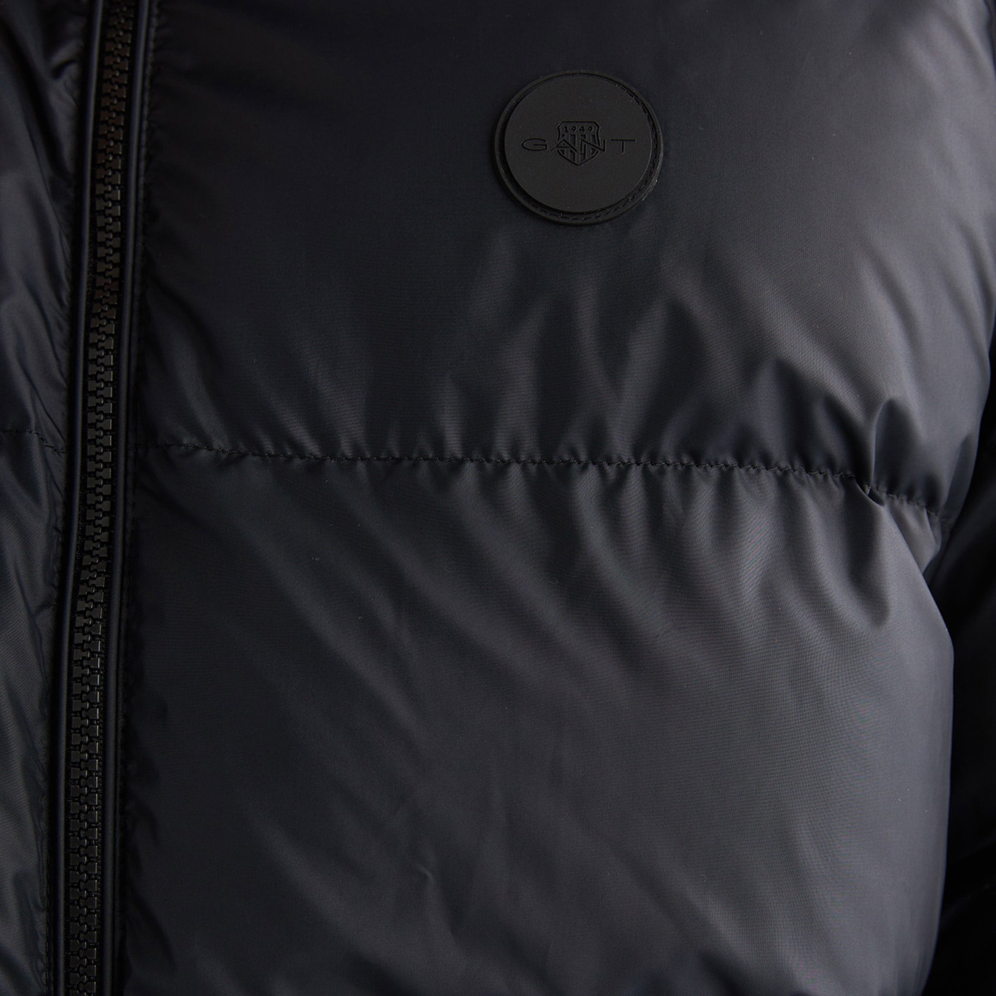 GANT Erkek Siyah Kapüşonlu Mont