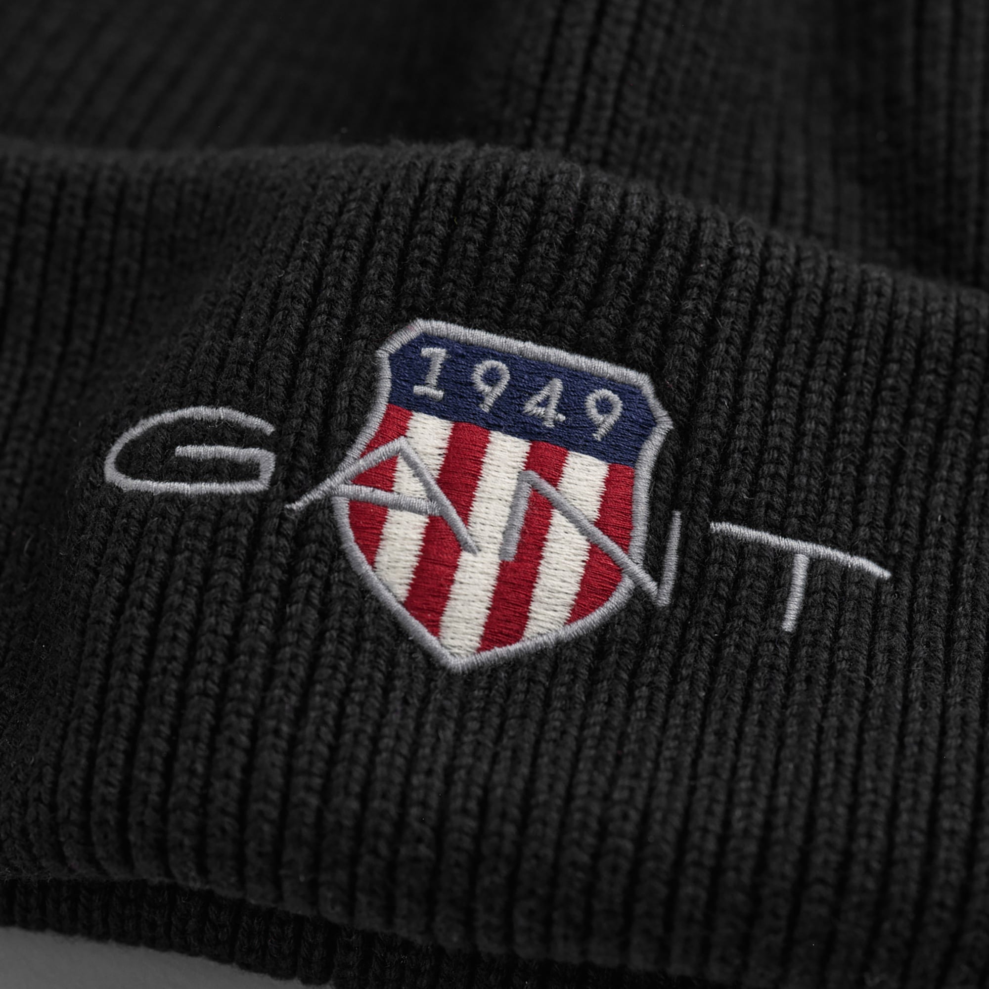 Gant Unisex Siyah Logolu Bere