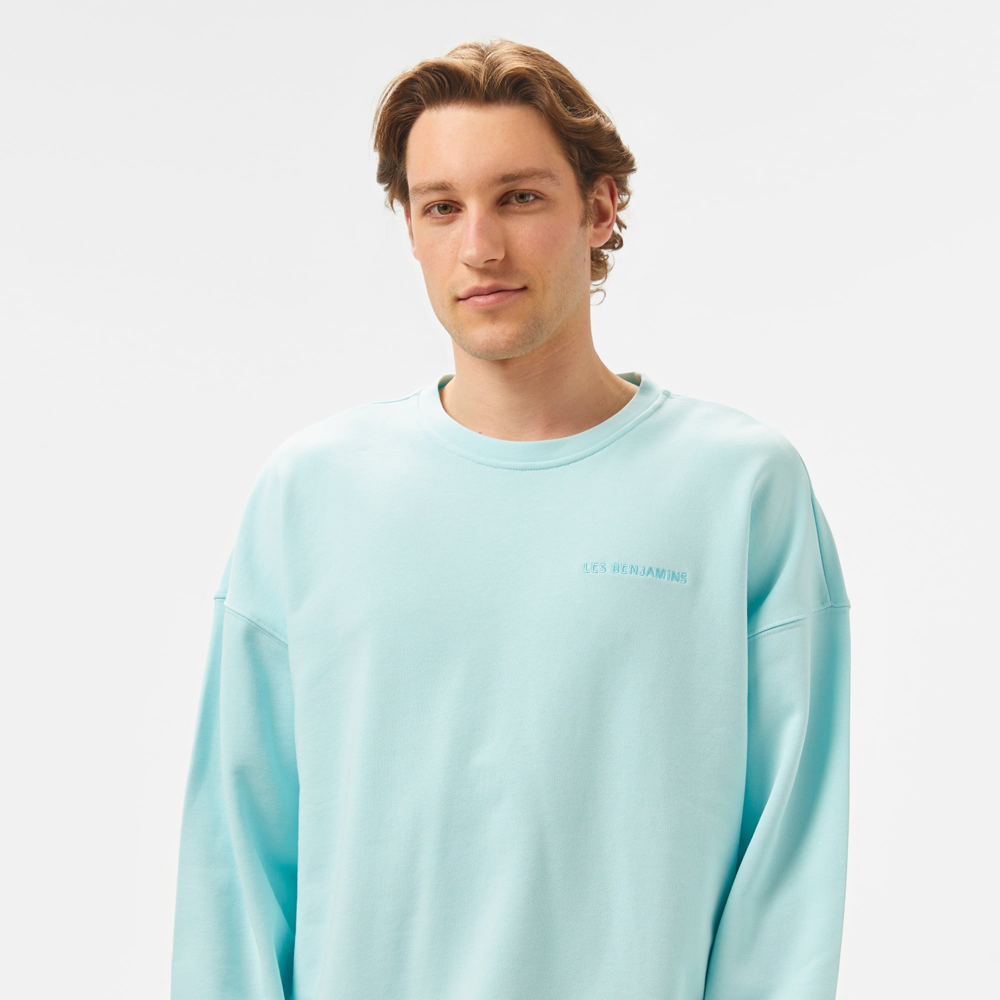 Les Benjamins 307 Erkek Mavi Sweatshirt