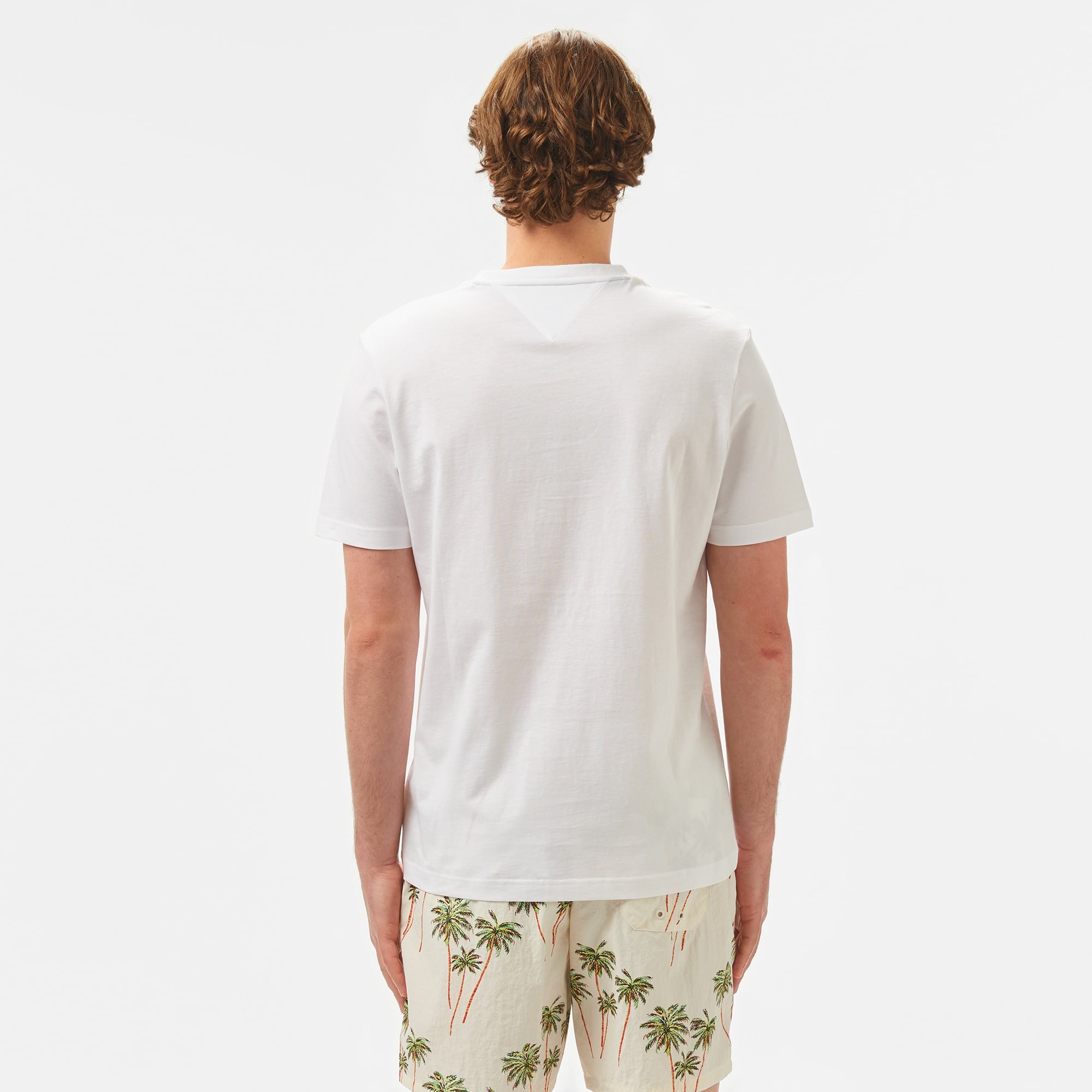 Tommy Hilfiger Monotype All American Erkek Beyaz T-Shirt