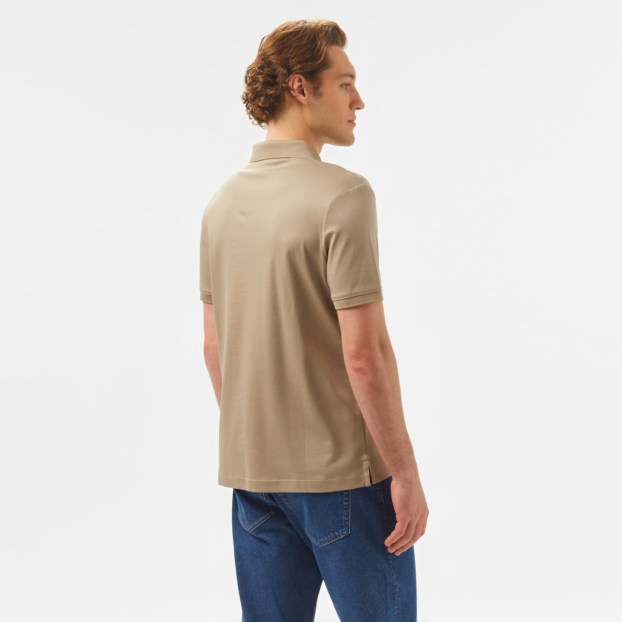 Calvin Klein Erkek Bej Polo