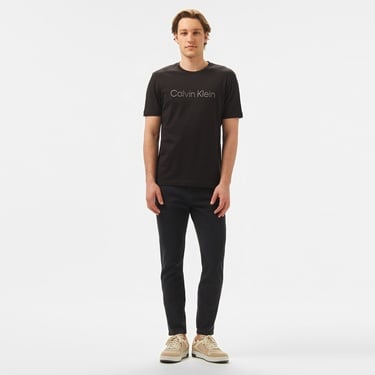  Calvin Klein Logo Erkek Siyah T-Shirt