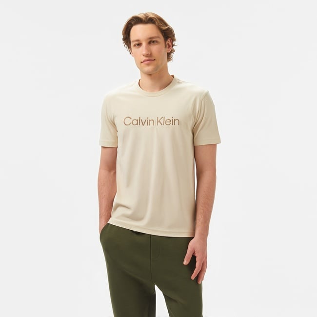  Calvin Klein Erkek Bej T-Shirt
