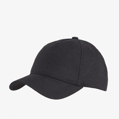  Calvin Klein Monogram Jacquard Kadın Siyah Şapka
