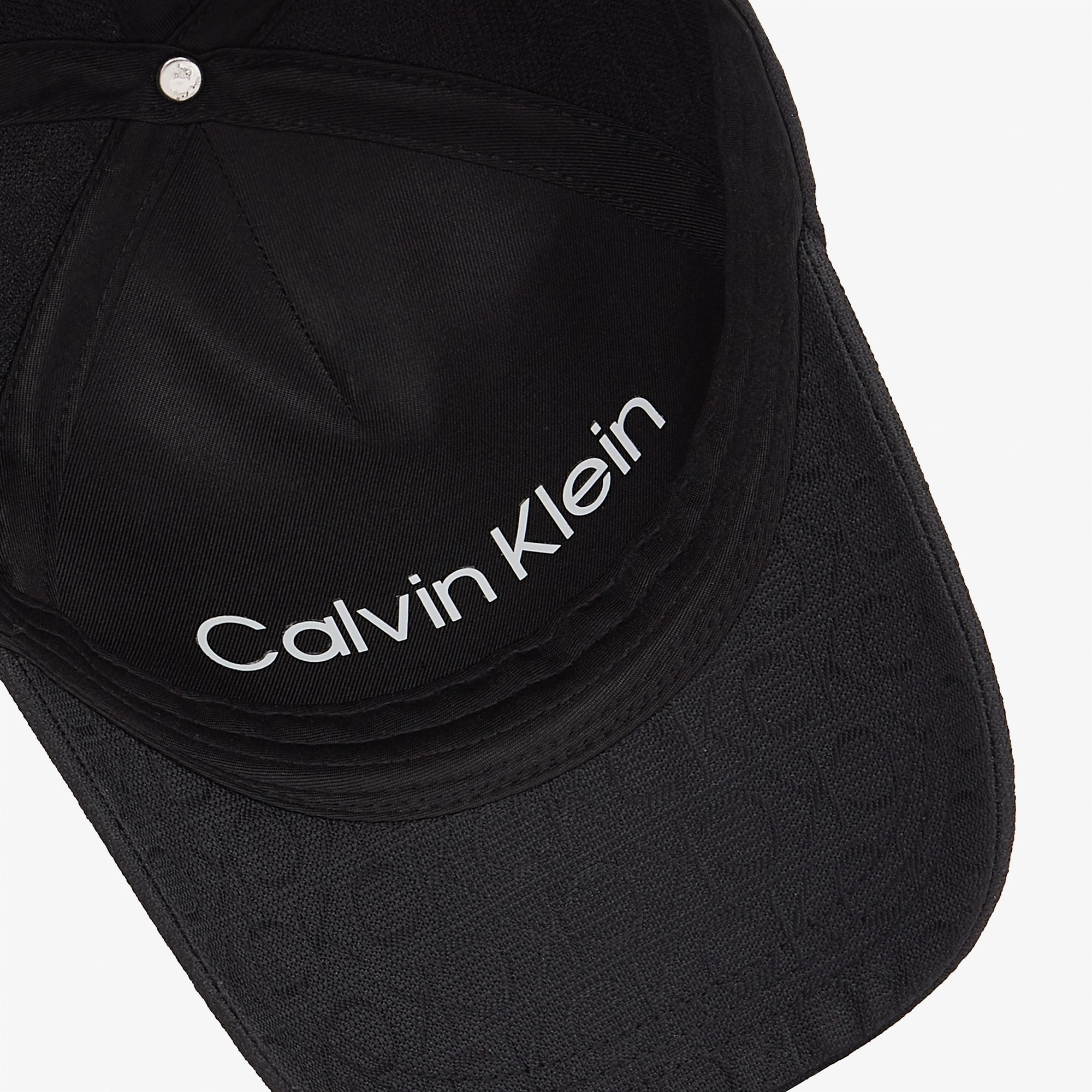 Calvin Klein Monogram Jacquard Kadın Siyah Şapka