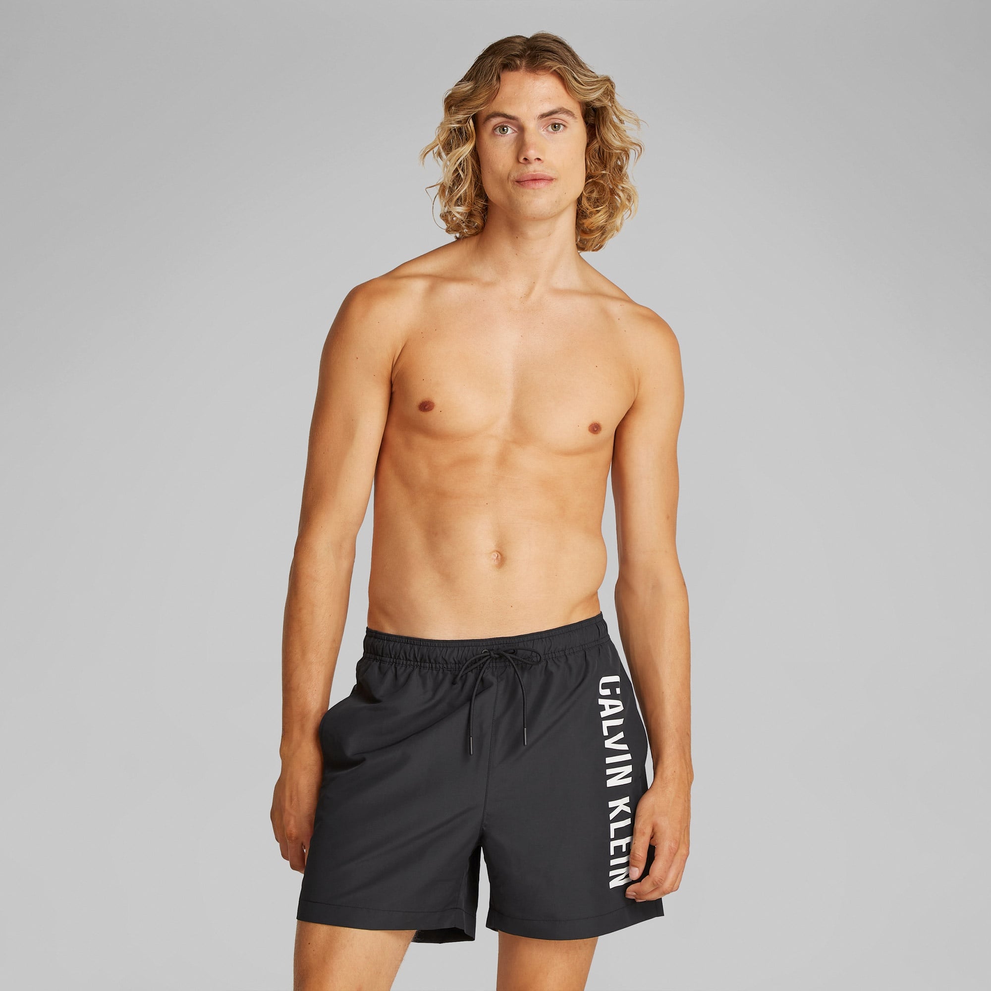 Calvin Klein Medium Drawstring Erkek Siyah Mayo