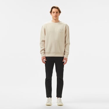  Calvin Klein Monologo Erkek Bej Sweatshirt