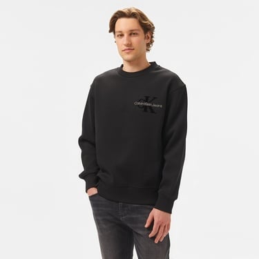  Calvin Klein Monologo Erkek Siyah Sweatshirt