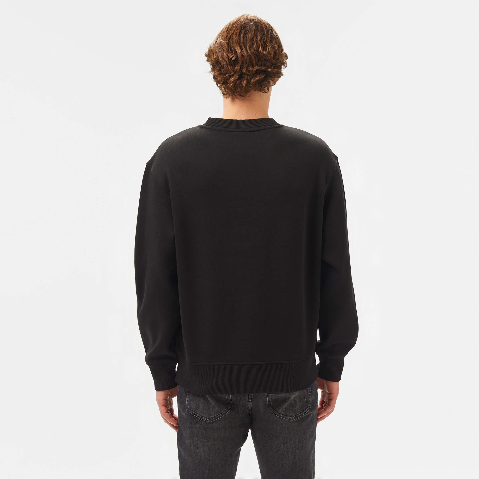Calvin Klein Monologo Erkek Siyah Sweatshirt