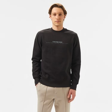  Calvin Klein Minimal Logo Erkek Siyah Sweatshirt