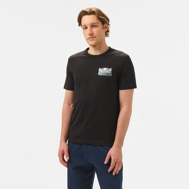  Calvin Klein Ba Logo Graphic Erkek Siyah T-Shirt
