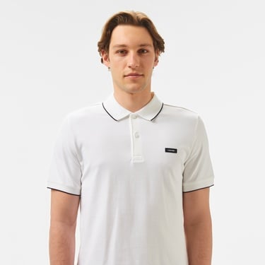  Calvin Klein Erkek Beyaz Polo