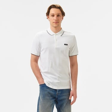  Calvin Klein Erkek Beyaz Polo