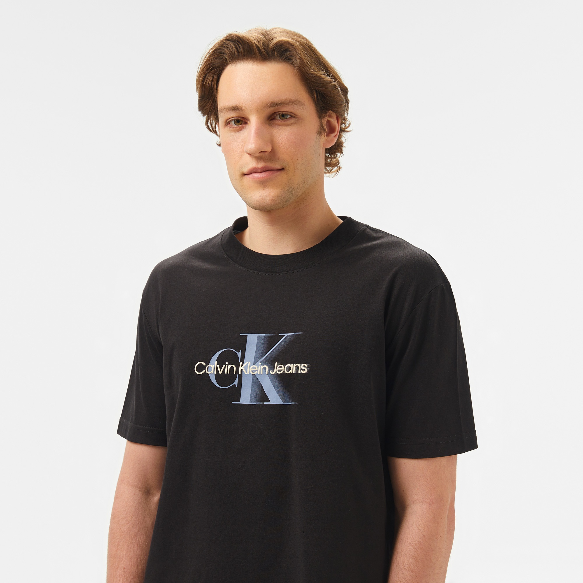Calvin Klein Monologo Shift Erkek Siyah T-Shirt