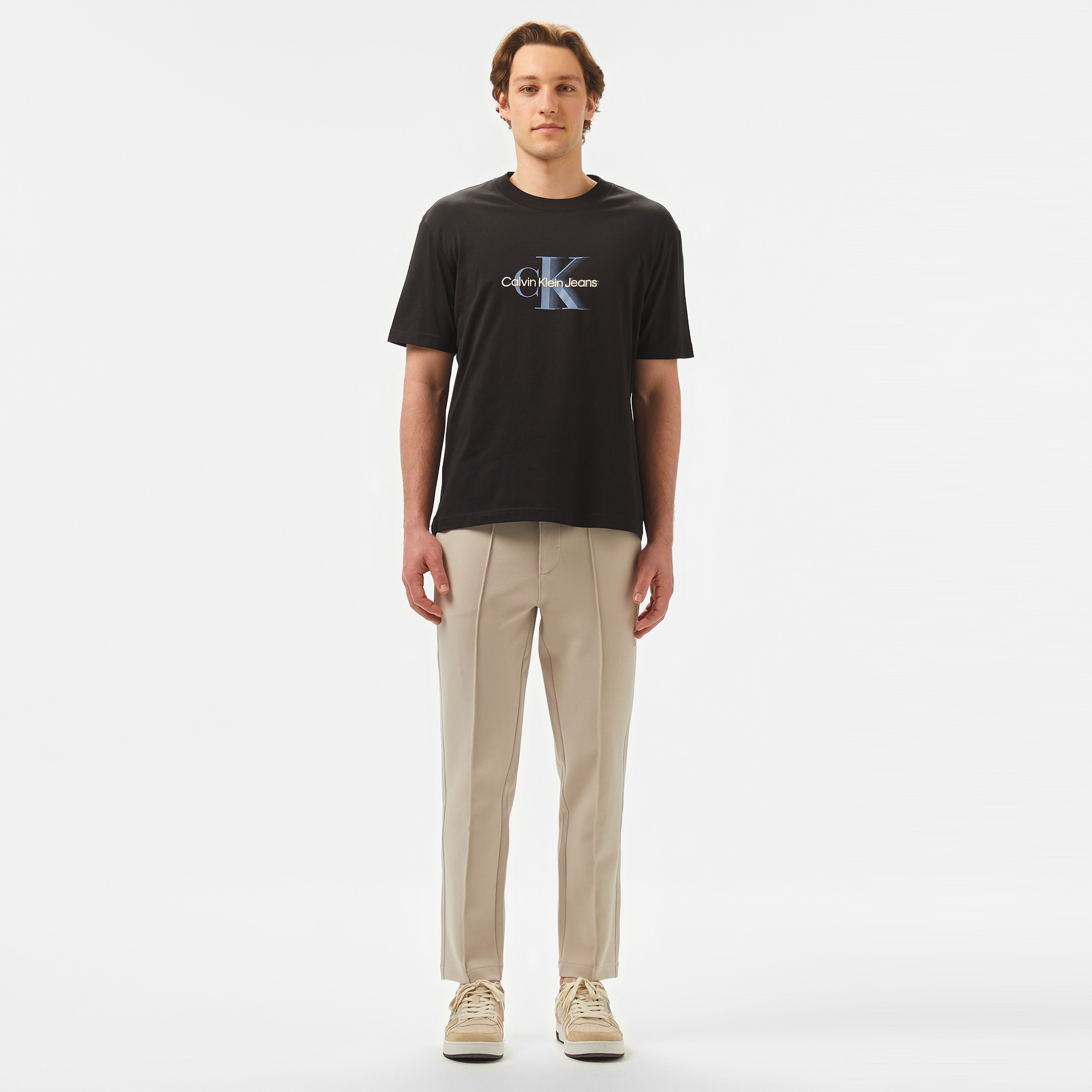 Calvin Klein Monologo Shift Erkek Siyah T-Shirt